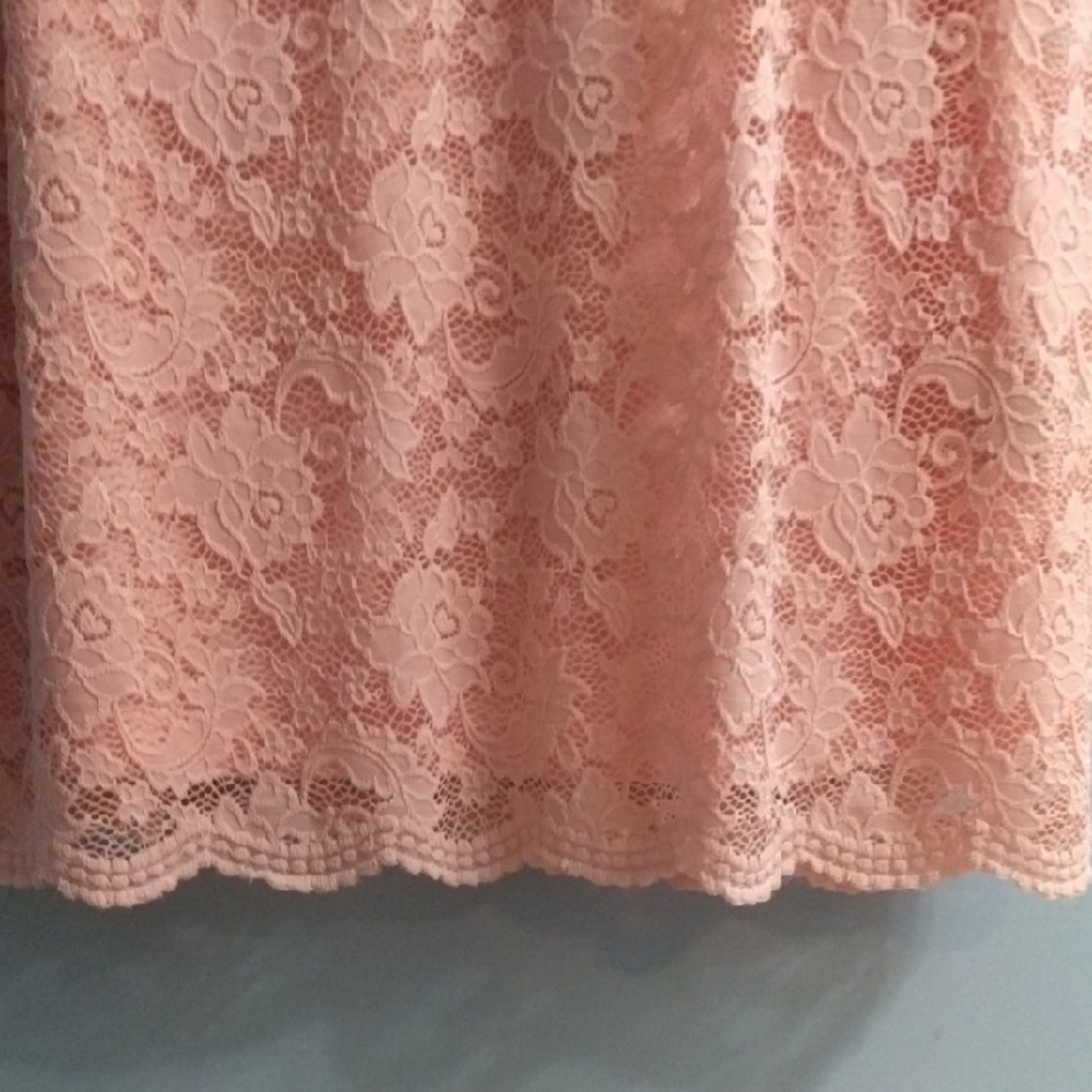 Perceptions Pink Flutter Sleeve Ruffled Blouse - Picture 5 of 5